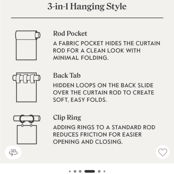 Threshold White Curtain Panels - Picture 3 of 4